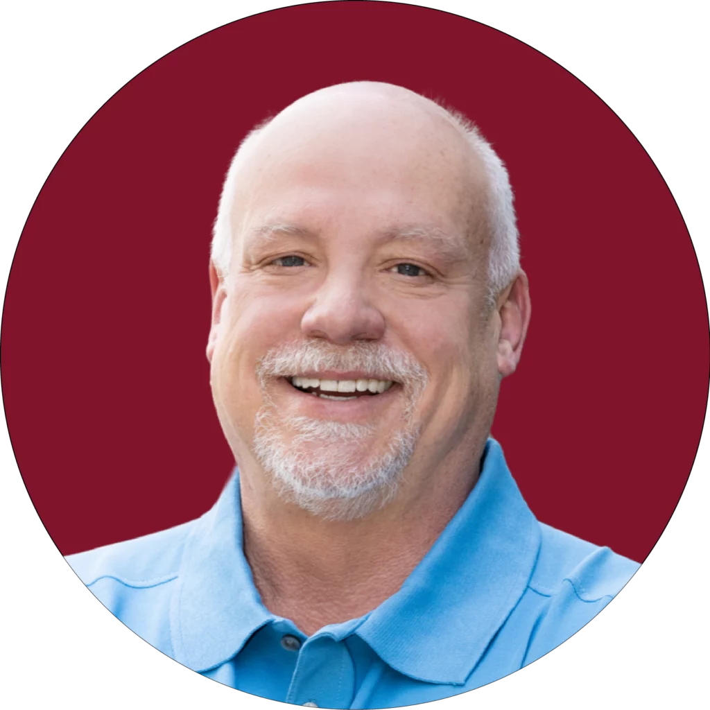 Mike Cohn photo centred on WATA Factory’s signature red corporate background.