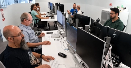 WATA Factory developers experimenting with artificial intelligence tools and new workflows during the practical sessions of Ibérica Labs.